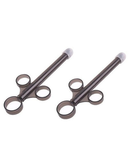 Lot de 2 Pipettes à lubrifiant Shoot perfect 10ml Noir Insertion 10 x 1.5cm