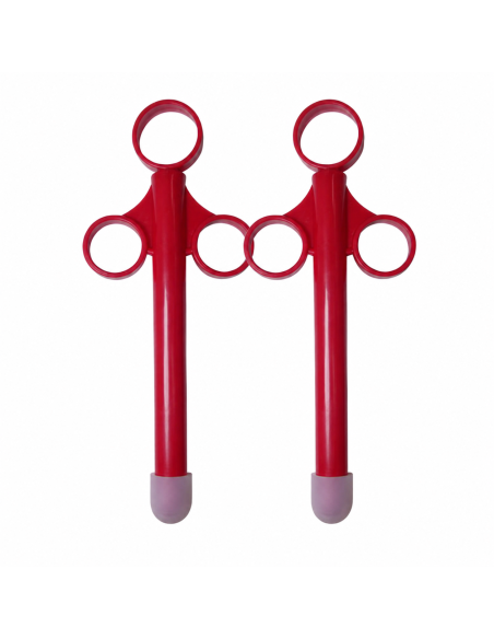 Lot de 2 Pipettes à lubrifiant Shoot perfect 10ml Rouge Insertion 10 x 1.5cm