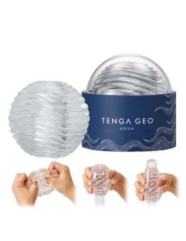 Masturbateur Tenga Geo Transparent - Aqua