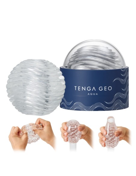 Masturbateur Tenga Geo Transparent - Aqua