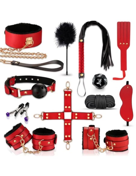 Kit SM 12 pièces Slavery Kit Rouge