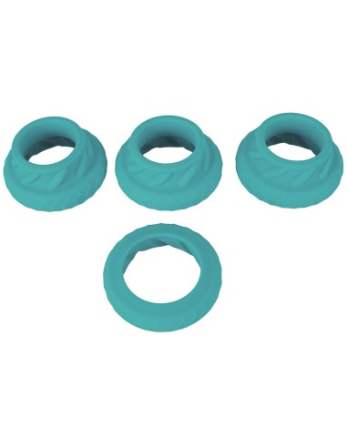 Set de 4 Anneaux Cock & Ball 3 in 1 - 31mm