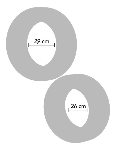 Lot de 2 Cockrings Double Stackers 26-29mm