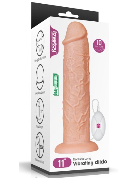 Gode vibrant Long Dildo 25 x 6 cm