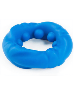 Cockring Ridge Bump Stretcher 25 mm Bleu
