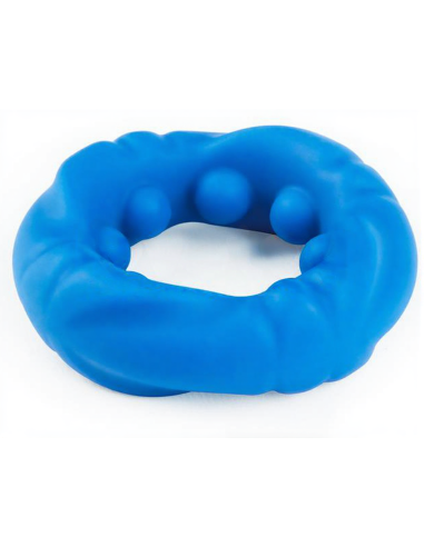 Cockring Ridge Bump Stretcher 25 mm Bleu
