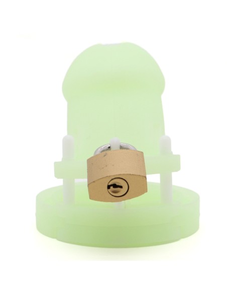 Cage de chasteté phosphorescente Phoscock M 10.5 x 2.7cm