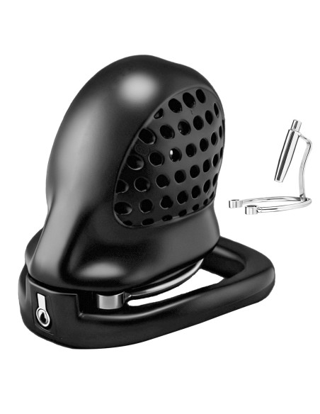 Cage de chasteté avec Plug urètre Rodendick 7 x 3.5cm