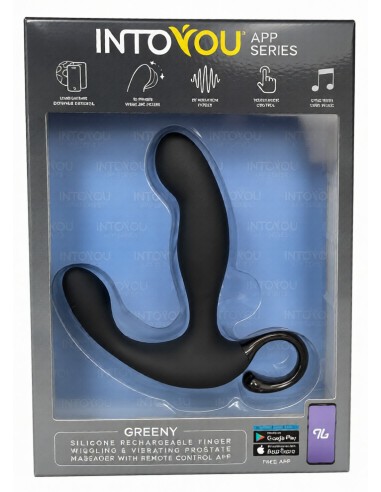 Stimulateur prostatique vibrant Greeny 10 x 2.5cm