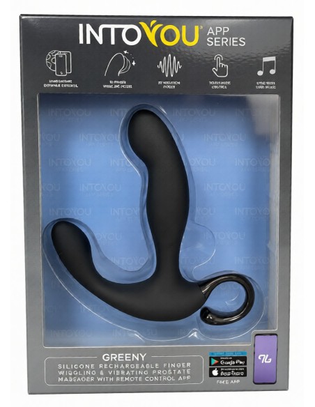 Stimulateur prostatique vibrant Greeny 10 x 2.5cm