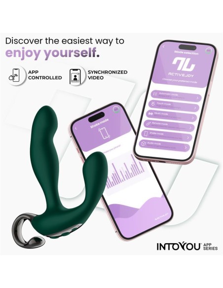 Stimulateur prostatique vibrant Greeny 10 x 2.5cm