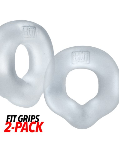 Lot de 2 Cockrings Fit Grips 25 mm Transparents