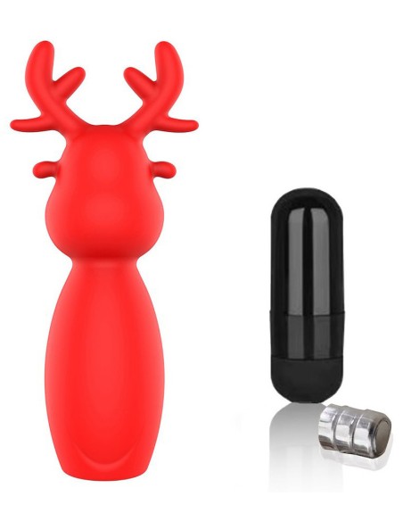 Mini vibro Chrismasrein 7 x 2.1cm