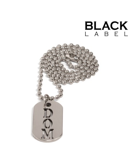 Plaque DogTag Kink Dom 4.5 x 2.5cm