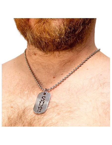Plaque DogTag Kink Sub 4.5 x 2.5cm