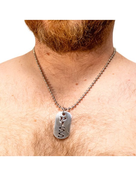 Plaque DogTag Kink Piss 4.5 x 2.5cm
