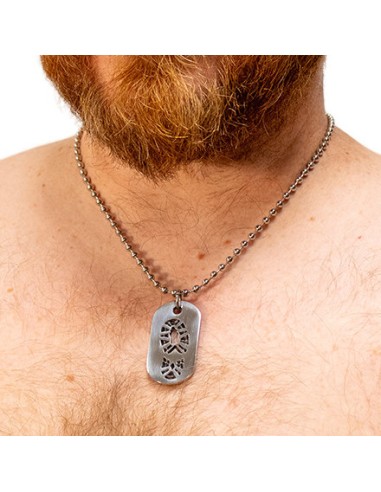 Plaque DogTag Kink Boot 4.5 x 2.5cm