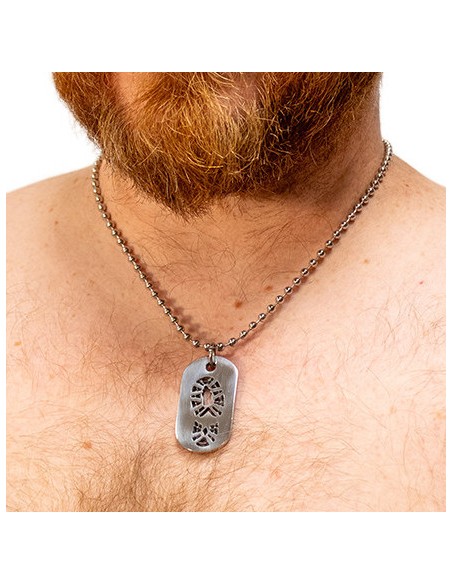 Plaque DogTag Kink Boot 4.5 x 2.5cm