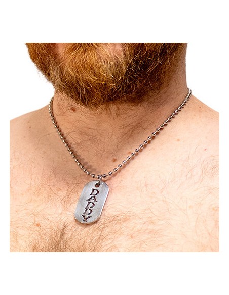 Plaque DogTag Kink Daddy 4.5 x 2.5cm