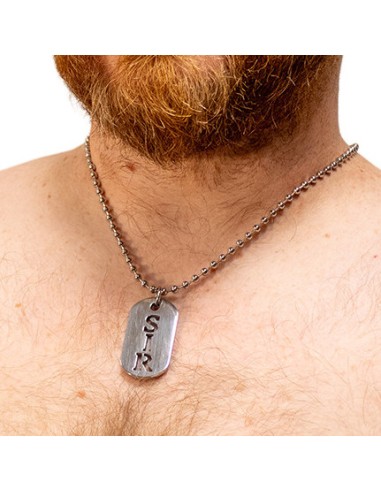 Plaque DogTag Kink Sir 4.5 x 2.5cm