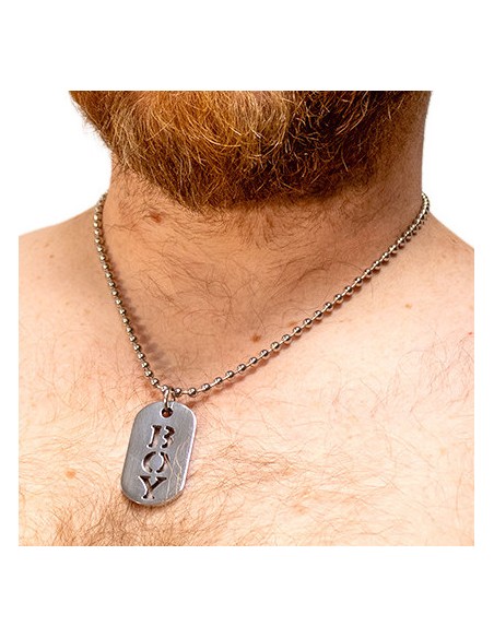 Plaque DogTag Kink BOY 4.5 x 2.5cm