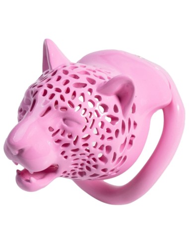Cage Léopard 7 x 3.3 cm Rose