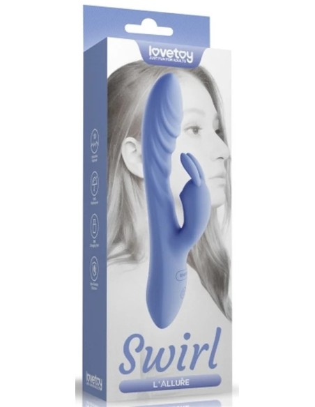 Vibro rabbit L'allure swirl 12 x 3.4cm