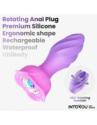 Plug vibrant rotatif et connecté Moxy 9 x 3.5cm