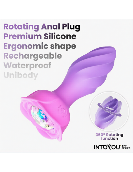 Plug vibrant rotatif et connecté Moxy 9 x 3.5cm