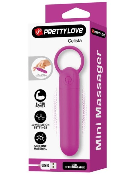 Mini Vibro Celista Rose 6 x 1.8cm