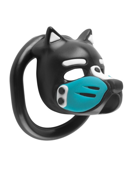 Cage Puppy 4.5 x 3.2 cm Noir-Bleu