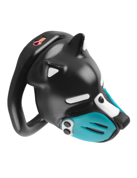 Cage Puppy 4.5 x 3.2 cm Noir-Bleu
