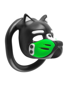 Cage Puppy 4.5 x 3.2 cm Noir-Vert
