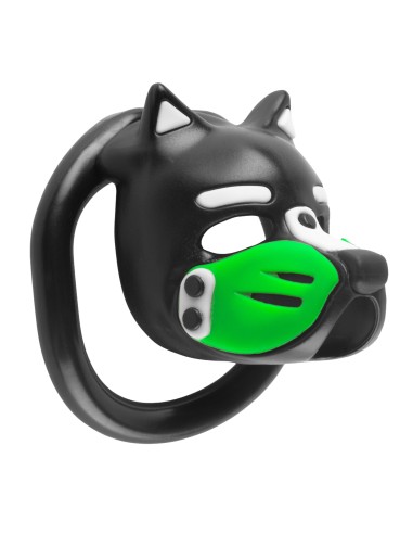 Cage Puppy 4.5 x 3.2 cm Noir-Vert