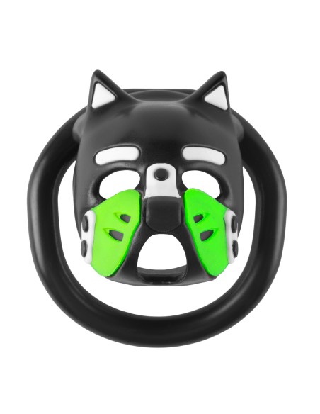 Cage Puppy 4.5 x 3.2 cm Noir-Vert