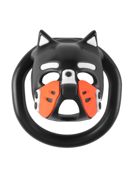 Cage Puppy 4.5 x 3.2 cm Noir-Orange