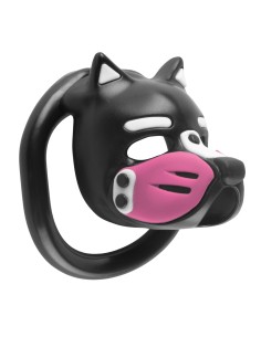 Cage Puppy 4.5 x 3.2 cm Noir-Rose