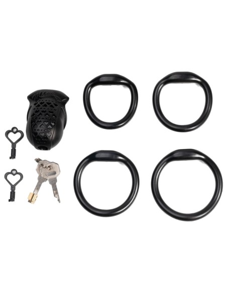 Cage Miss Heart 6.5 x 3.1 cm Noire