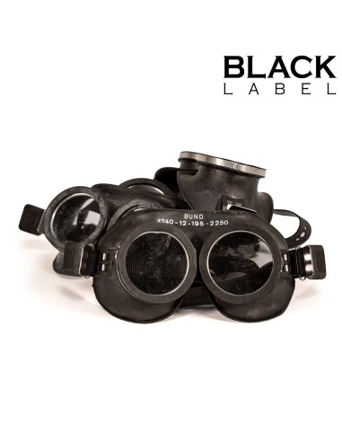 Véritables Lunettes Rubber Goggles Noires