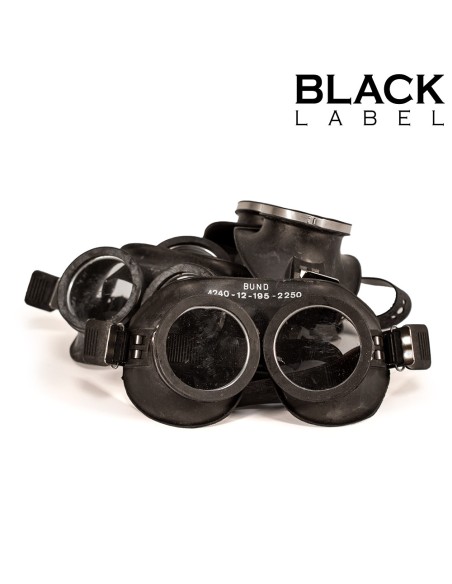 Véritables Lunettes Rubber Goggles Noires