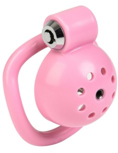 Cage courte Round Lock 4 x 3.5 cm Rose