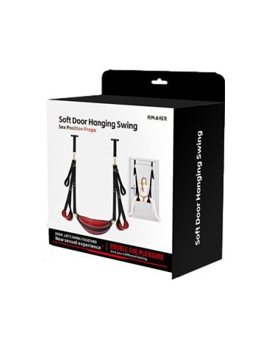 Balançoire Sm pour porte Swing Door Noir-Rouge