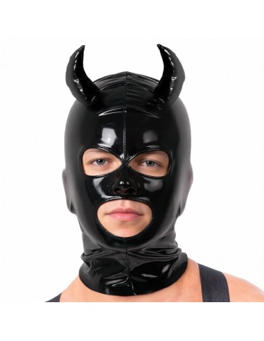 Masque avec cornes Daemon Noir