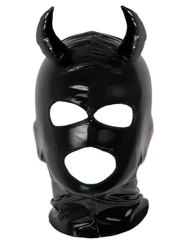 Masque avec cornes Daemon Noir