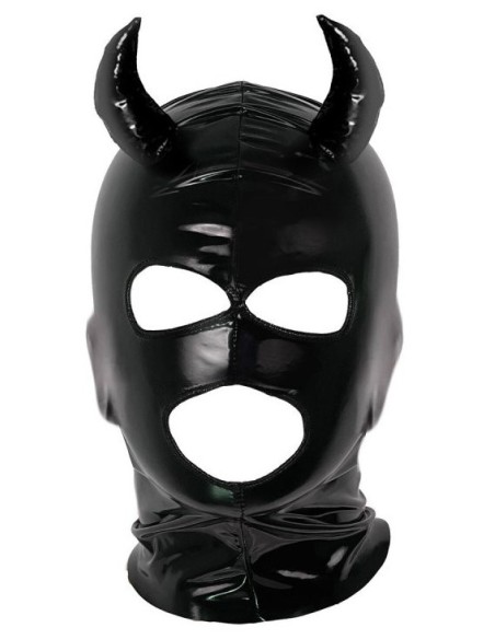 Masque avec cornes Daemon Noir