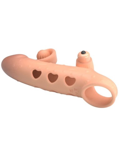 Gaine à pénis vibrante Vibes heart 15 x 4.5cm