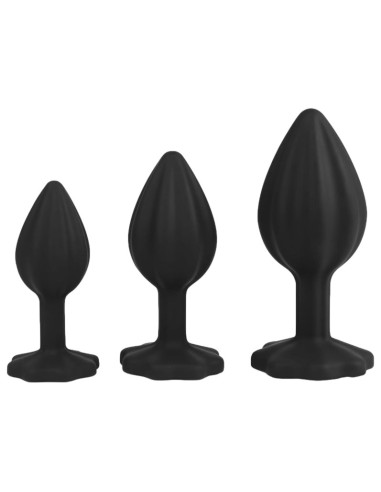 Set de 3 Plugs Pearcrossed Noir-rouge