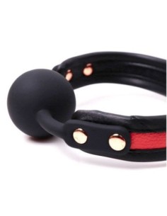 Bâillon boule silicone Colorsband gag 41mm Rouge