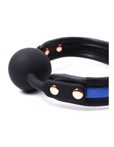 Bâillon boule silicone Colorsband gag 41mm Bleu