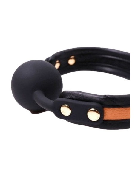 Bâillon boule silicone Colorsband gag 41mm Cuivre